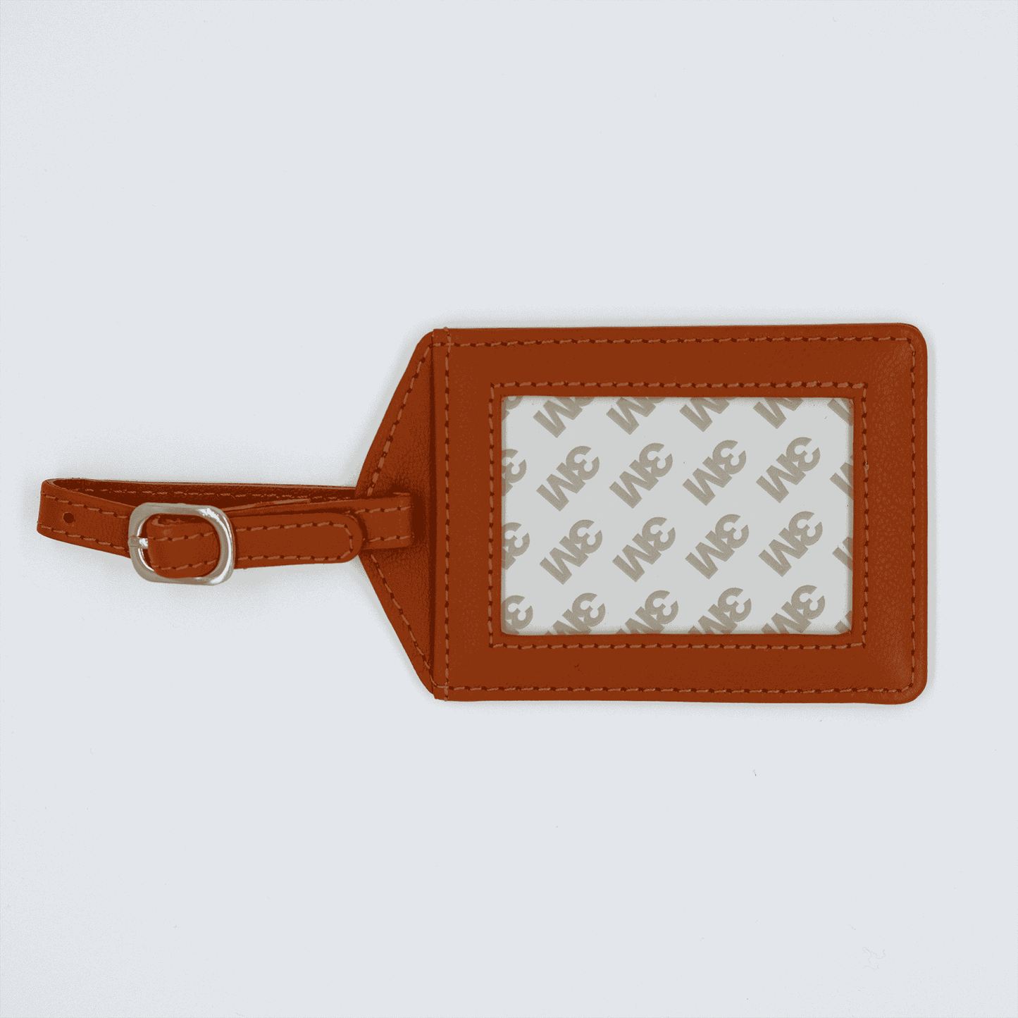 Orange Luggage Tag Leather Tilli Tomas