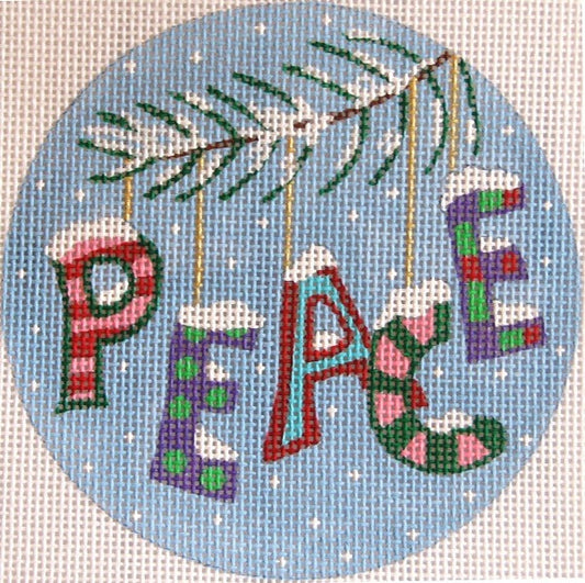 Peace Christmas Words Ornament