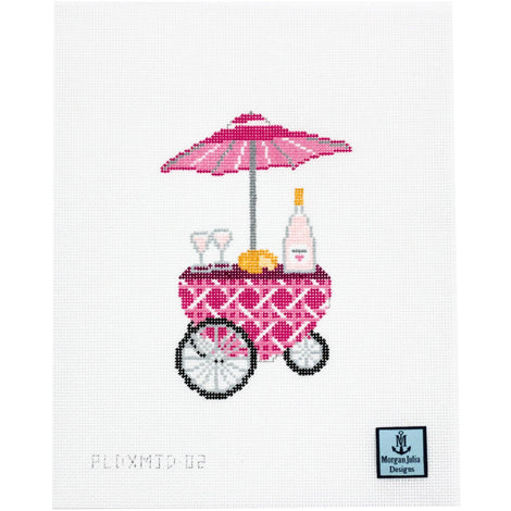 Morgan Julia Pink Cane Rose Cart