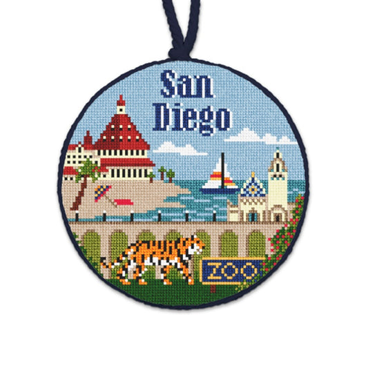 San Diego Ornament Needlepaint