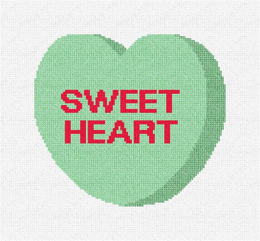 Sweetheart Valentines Ornament Needlepaint