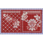 Karen's Red Damask Needle Case