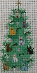 Cat Christmas Tree Sign WS340U