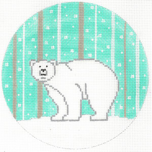 Snow Polar Bear Ornament The Meredith Collection